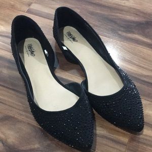 Sold-  Missimo Black Sparkle Flats